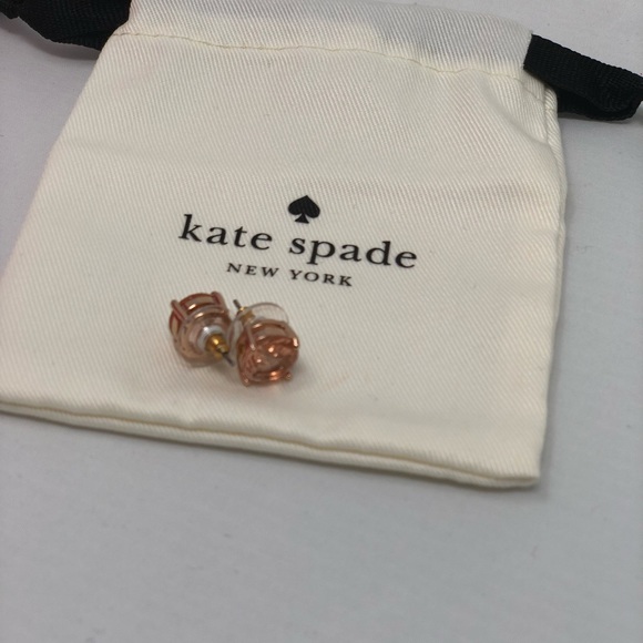 New KATE SPADE ROSE GOLD EARRINGS - Picture 3 of 4